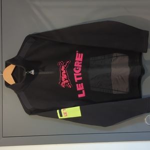 Le Tigre 1/2 zip sweatshirt. Black. Size L
